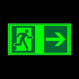 Salida de emergencia - Flecha derecha