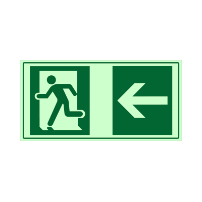 Salida de emergencia - Flecha izquierda - Imagen 2