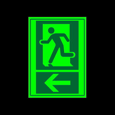 Salida de emergencia - Flecha izquierda - Imagen 3