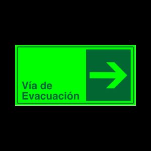 Vía de evacuación - Derecha