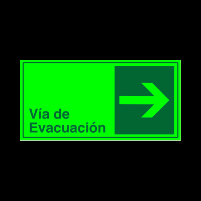 Vía de evacuación - Derecha