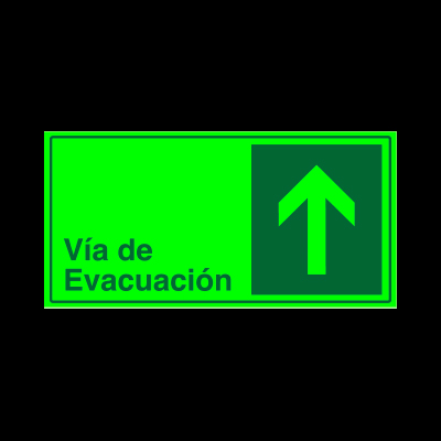 Vía de evacuación - Arriba