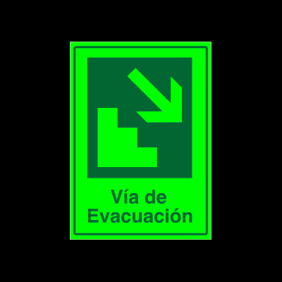 Vía de evacuación - Escalera abajo derecha - Imagen 3
