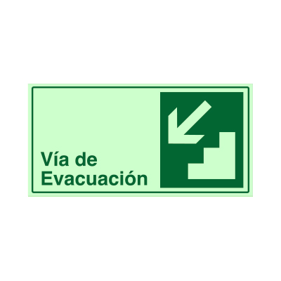Vía de evacuación - Escalera abajo izquierda - Imagen 2
