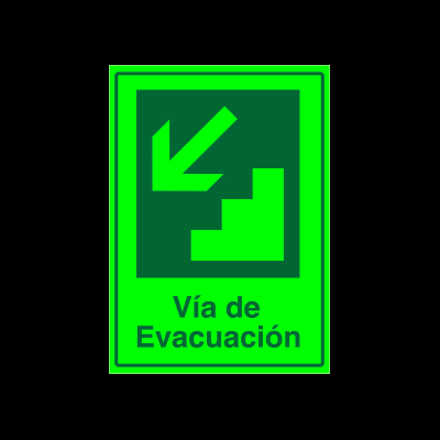 Vía de evacuación - Escalera abajo izquierda - Imagen 3